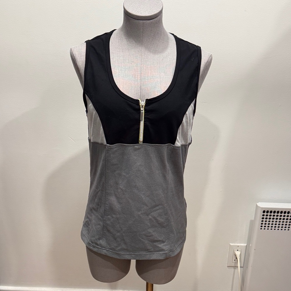 Elegant Black and Gray Women's Tank Top